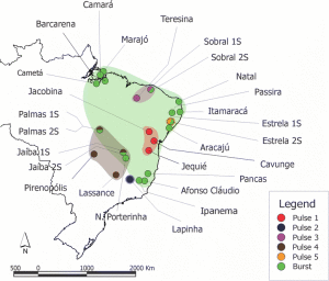 Location of sandflies whose songs have been analysed. From Vigoder et al. http://www.parasitesandvectors.com/content/8/1/290#B11